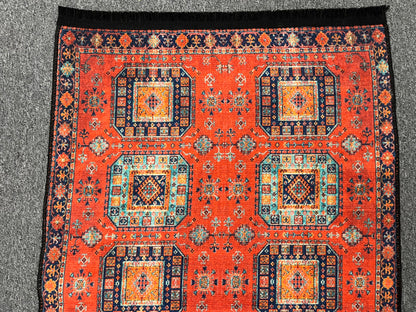 3X4 Geometric Machine Washable Area Rug