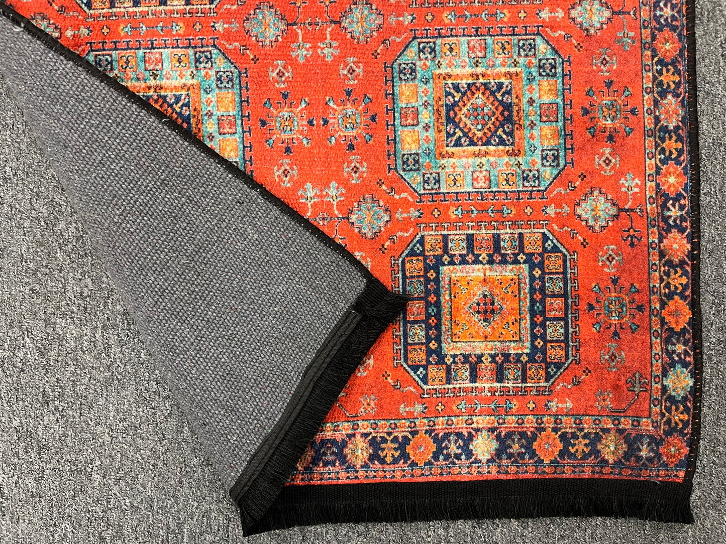 3X4 Geometric Machine Washable Area Rug