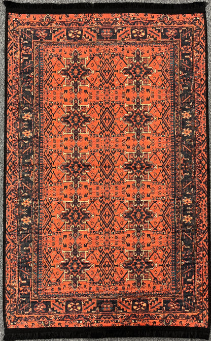 3X4 Khall Machine Washable Area Rug