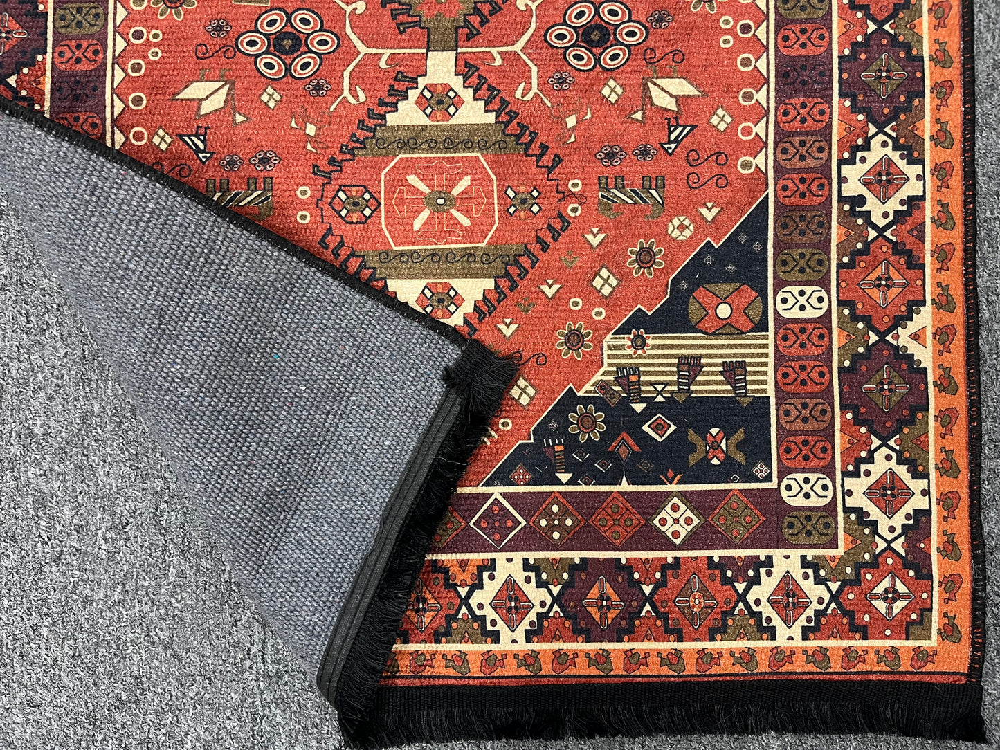 3X4 Geometric Machine Washable Area Rug