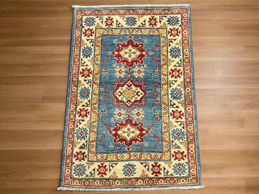 3' X 4' Kazak Handmade Wool Rug # 13866