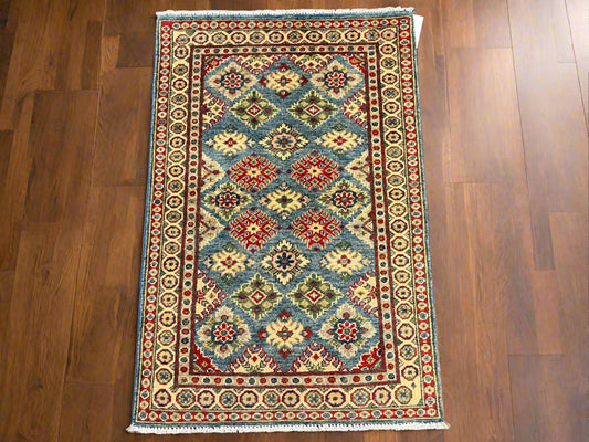 3' X 4' Kazak Handmade Wool Rug # 13862