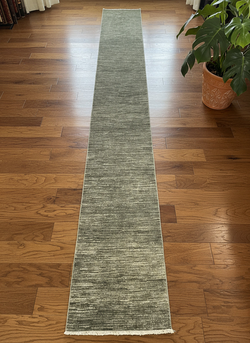 2X14 Runner Gabbeh Handmade Wool Tribal Rug # 14679