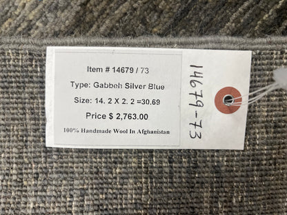 2X14 Runner Gabbeh Handmade Wool Tribal Rug # 14679