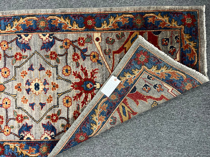 2' 9"X 23' Afghan Bijer Handmade Wool Runner Rug # 14643