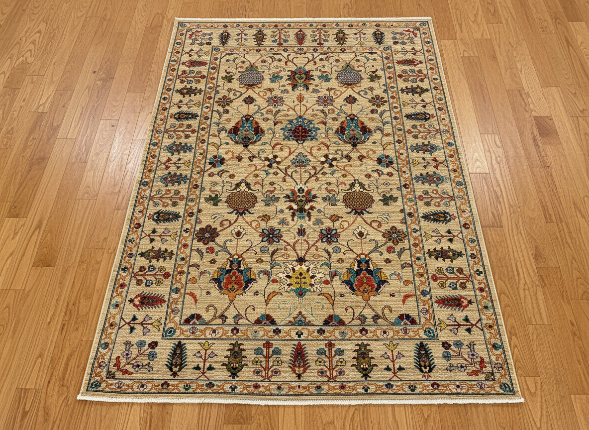 6X9 Afghan Mohal Handmade Wool Rug # 14672
