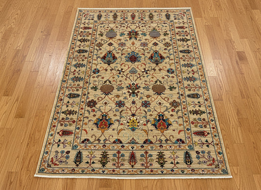 6X9 Afghan Mohal Handmade Wool Rug # 14672