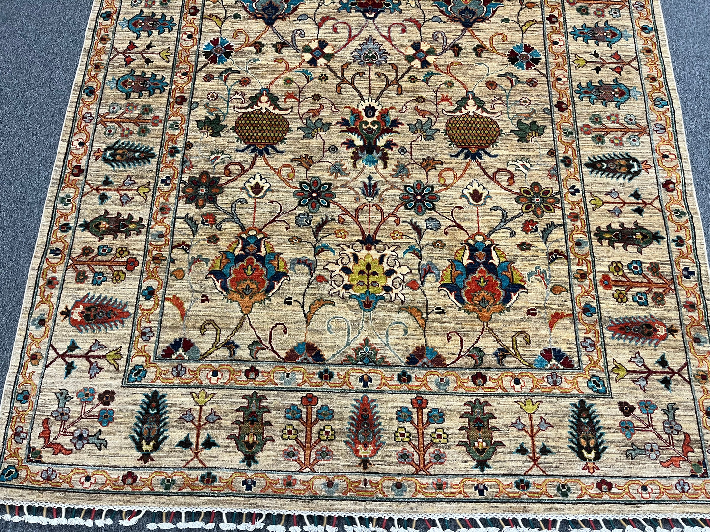 6X9 Afghan Mohal Handmade Wool Rug # 14672