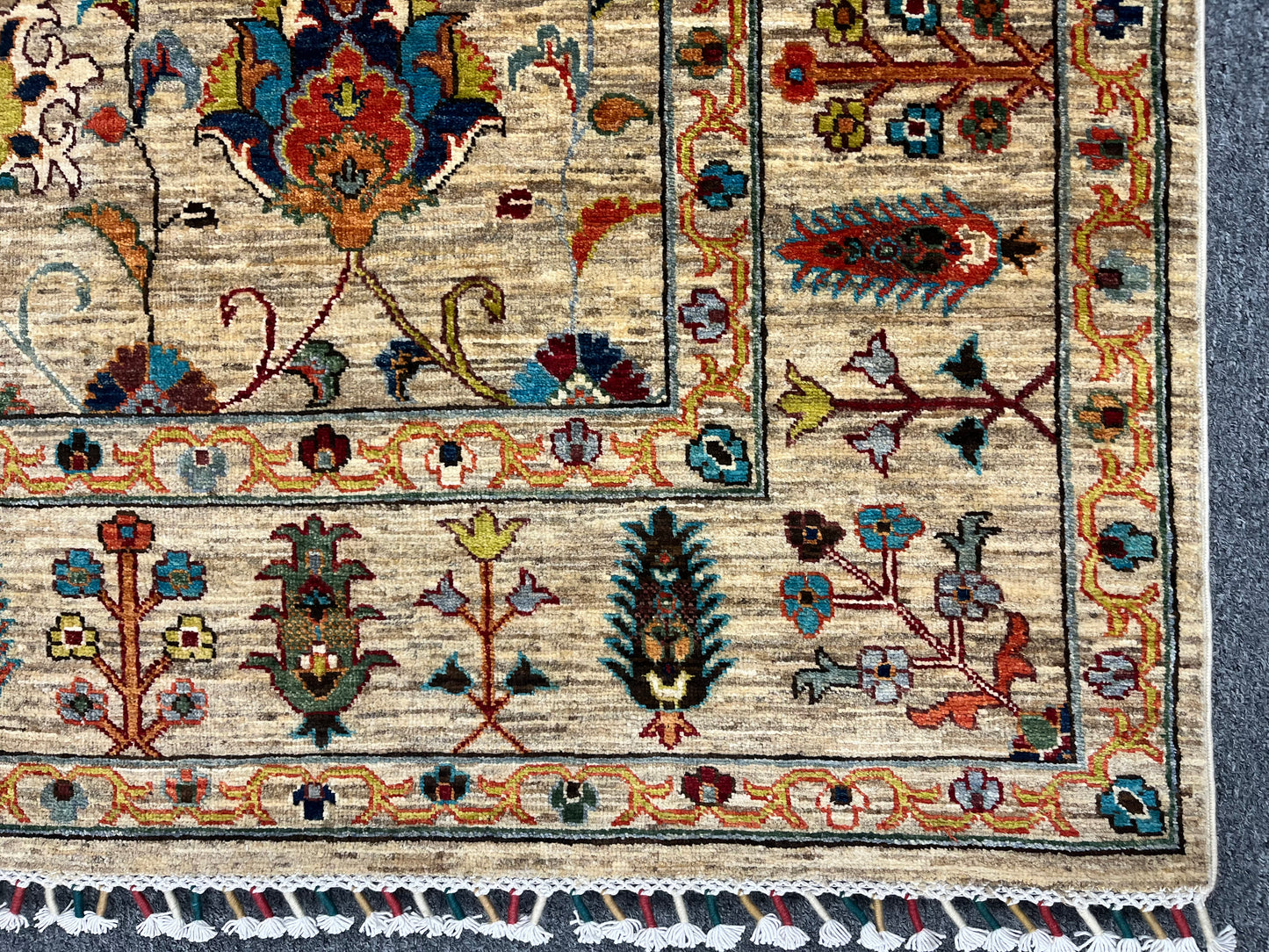 6X9 Afghan Mohal Handmade Wool Rug # 14672
