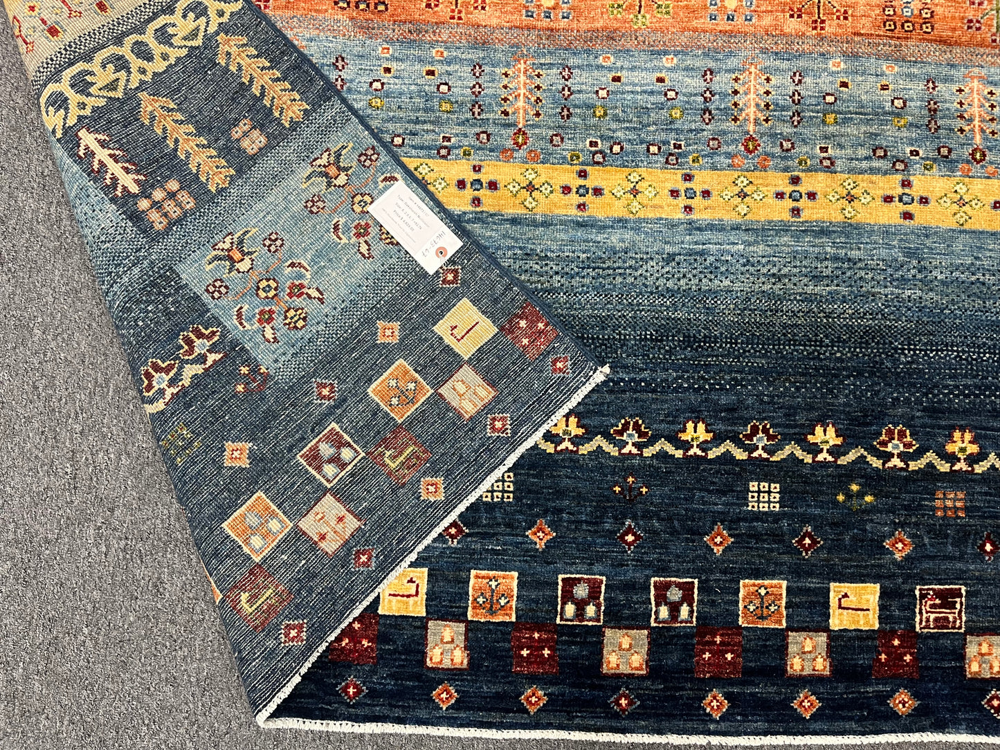 6X8 Afghan Khurjin Gabbeh Handmade Wool Rug # 14673