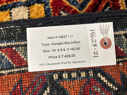 8X10 Afghan Sina Navy Handmade Wool Rug # 14627