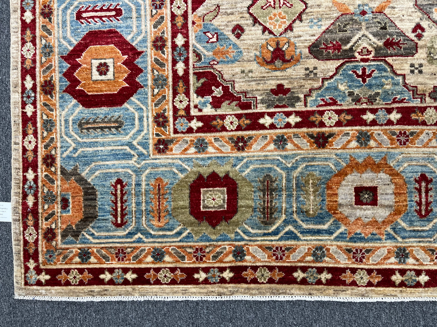 9X12 Mina khani Light Blue Handmade Wool Rug # 14671