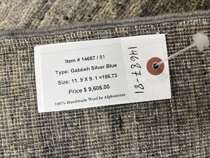 9X12 Gabbeh Handmade Wool Tribal Rug # 14687