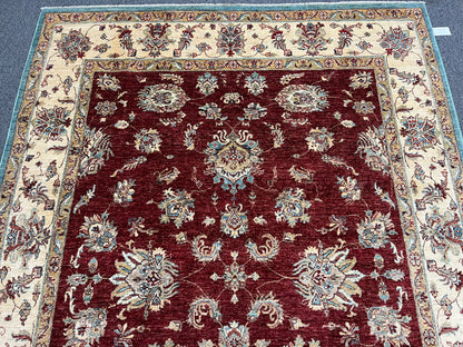 7' X 10' Oushak Ziegler Handmade Wool Rug # 14213