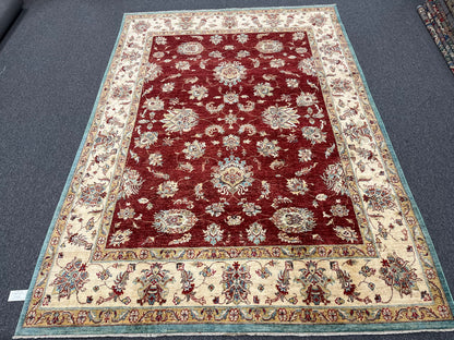 7' X 10' Oushak Ziegler Handmade Wool Rug # 14213