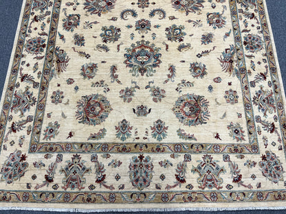 7' X 10' Oushak Ziegler Handmade Wool Rug # 14212
