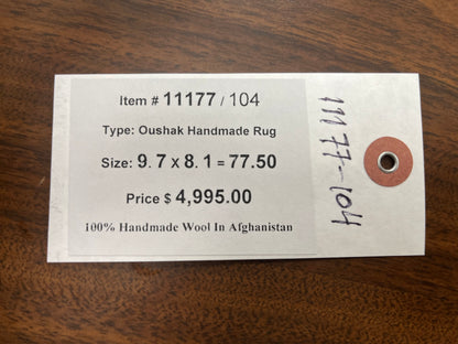 8X10 Oushak Ziegler Handmade Wool Rug # 11177