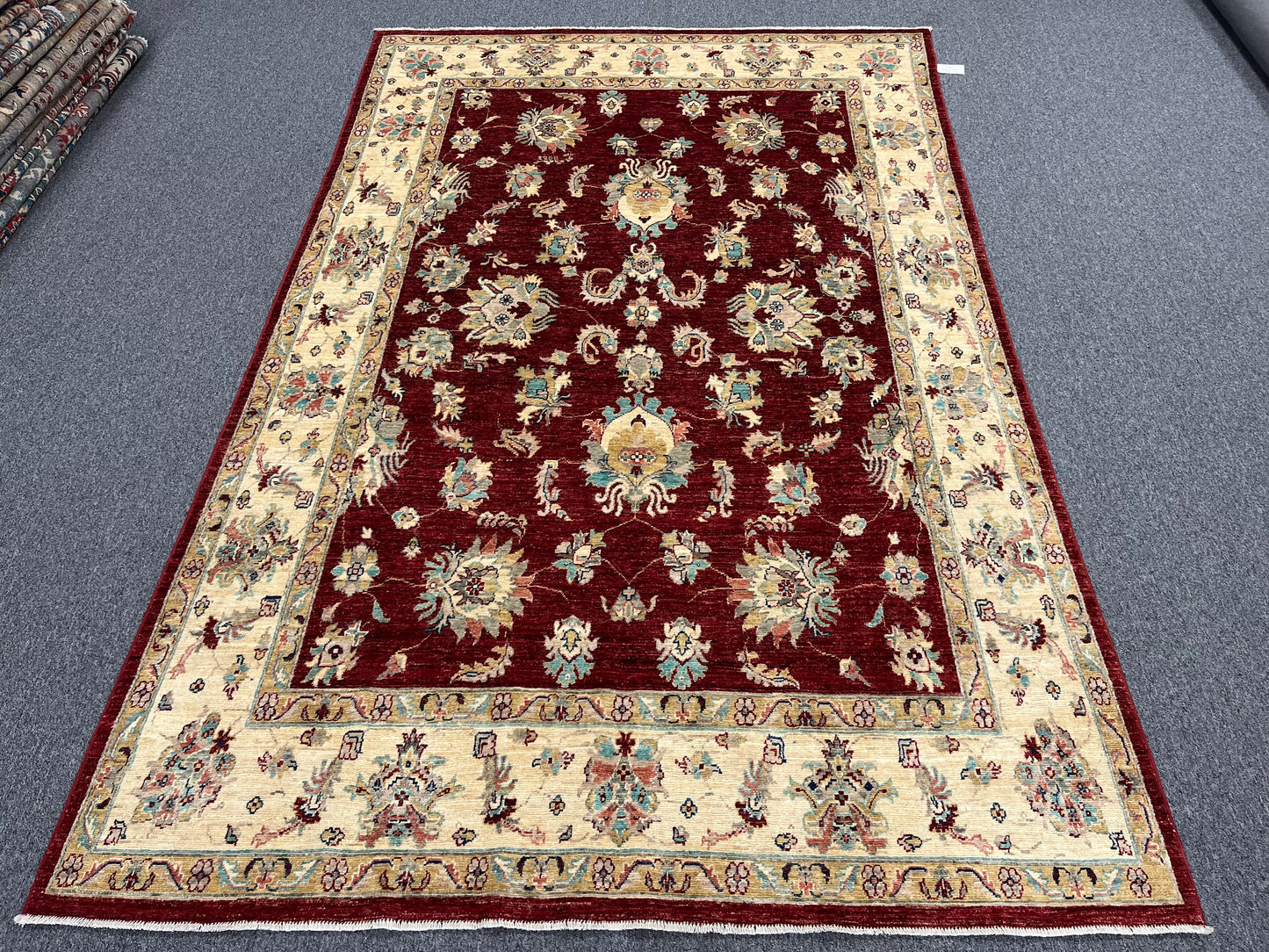 7' X 10' Oushak Ziegler Handmade Wool Rug # 14219