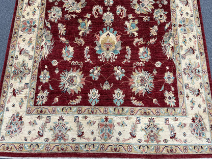 7' X 10' Oushak Ziegler Handmade Wool Rug # 14219