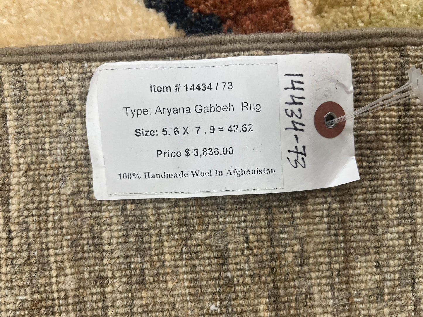 6X8 Gabbeh Loribaft Handmade Wool Tribal Rug # 14434