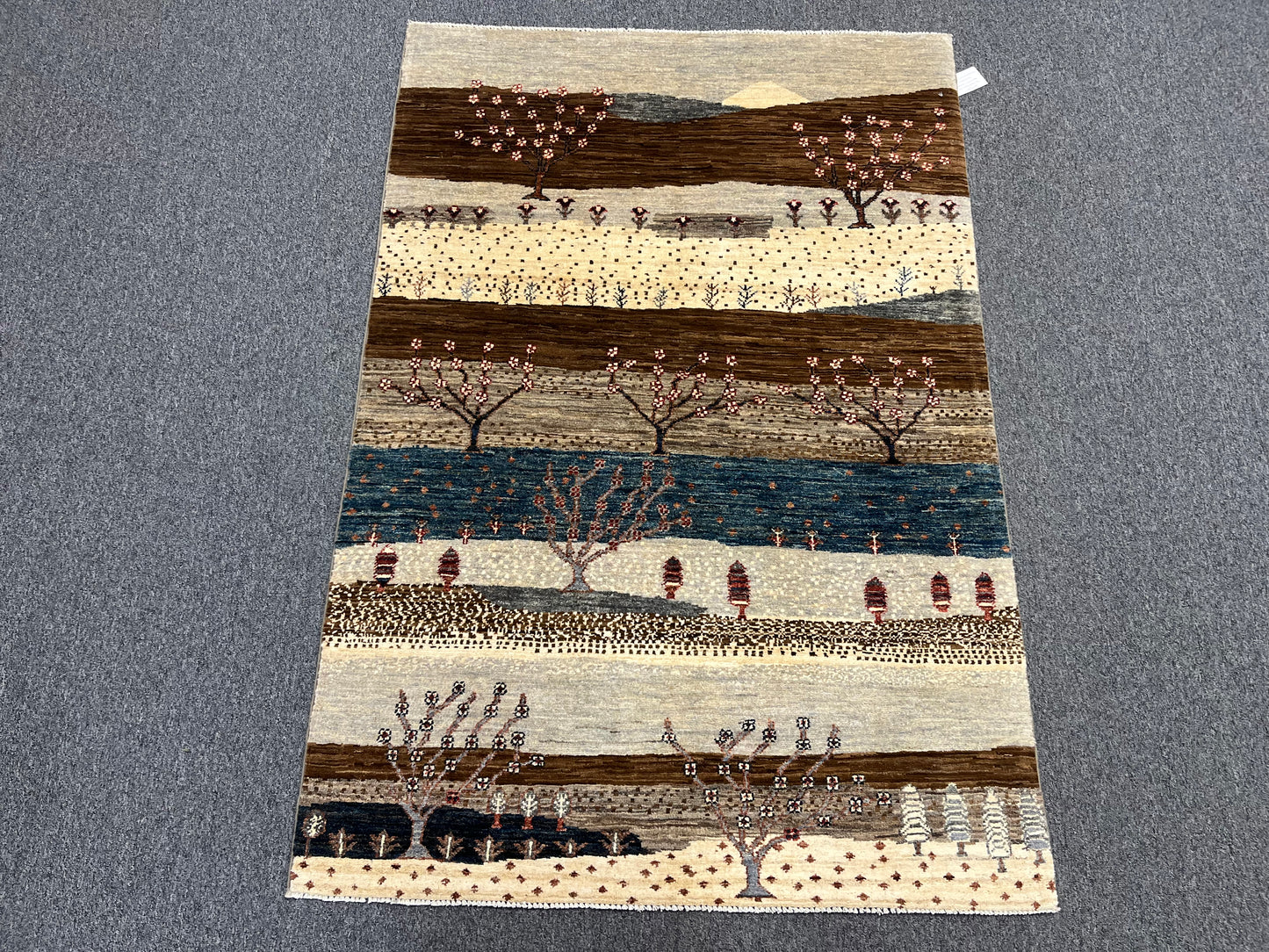 4X6 Gabbeh Loribaft Handmade Wool Tribal Rug # 14369