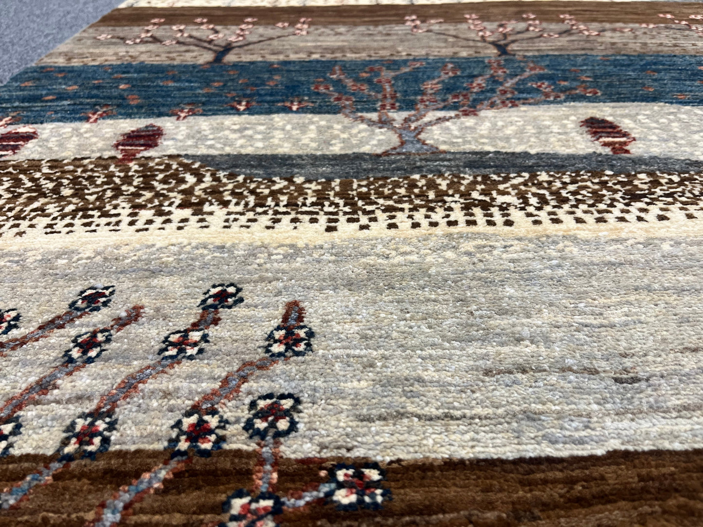 4X6 Gabbeh Loribaft Handmade Wool Tribal Rug # 14369