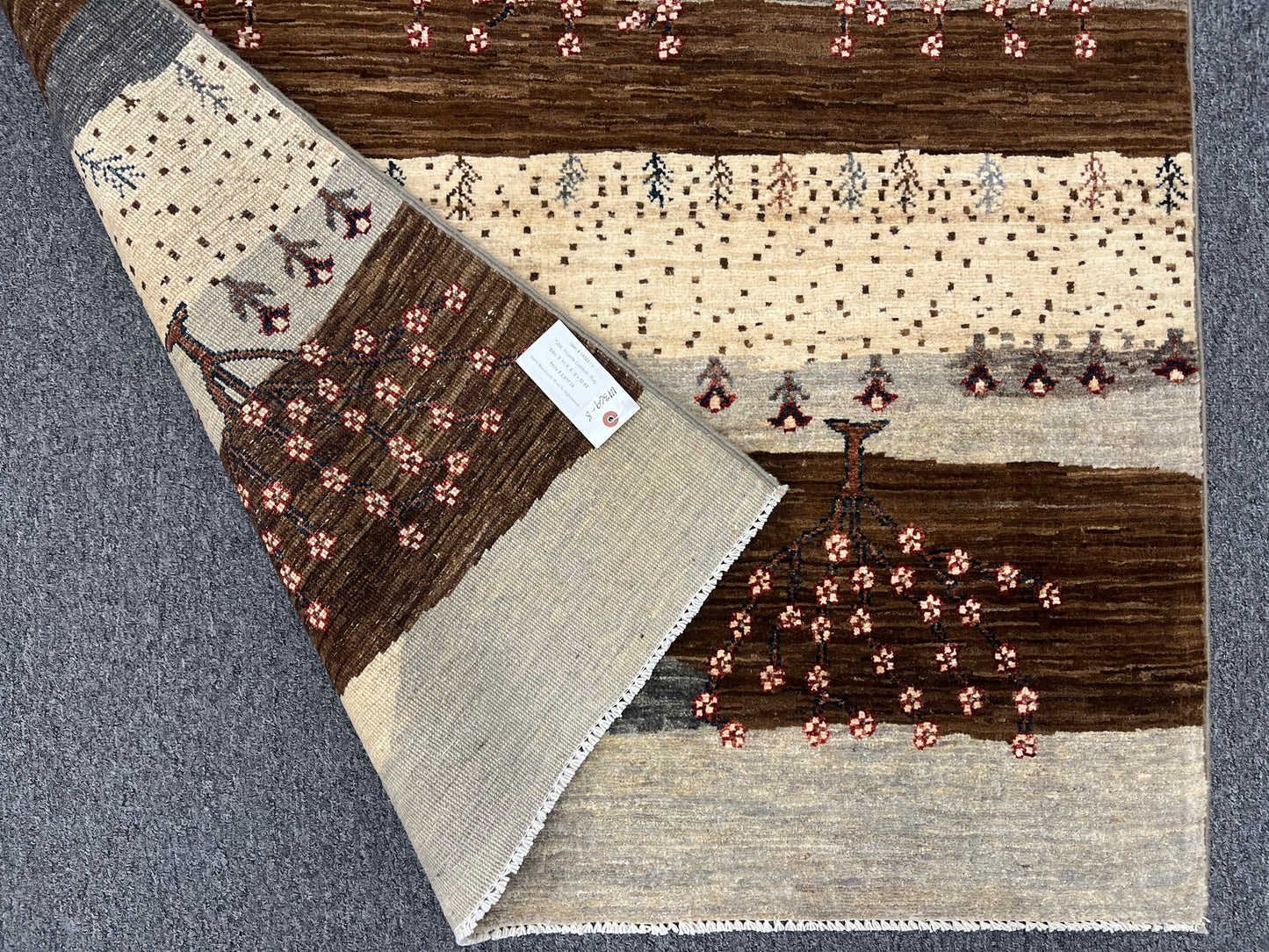 4X6 Gabbeh Loribaft Handmade Wool Tribal Rug # 14369