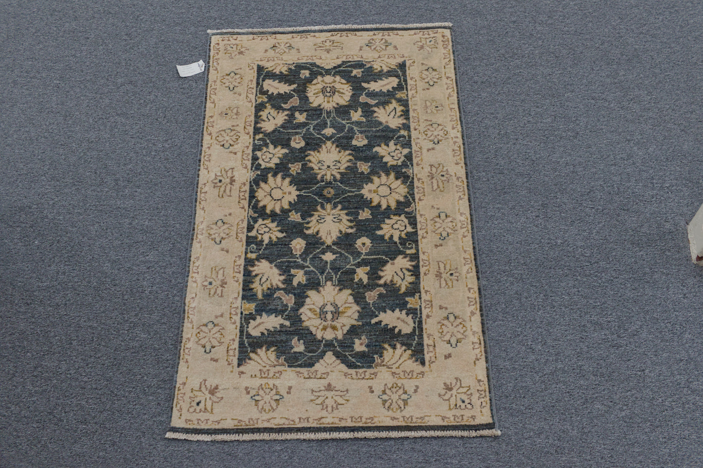 Charcoal Chobi 3X4 Handmade Wool Rug # 10548
