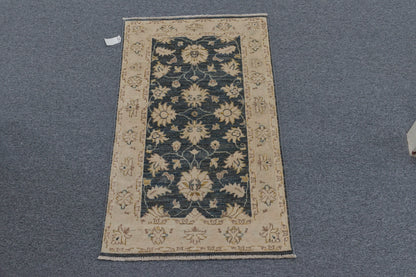 Charcoal Chobi 3X4 Handmade Wool Rug # 10548