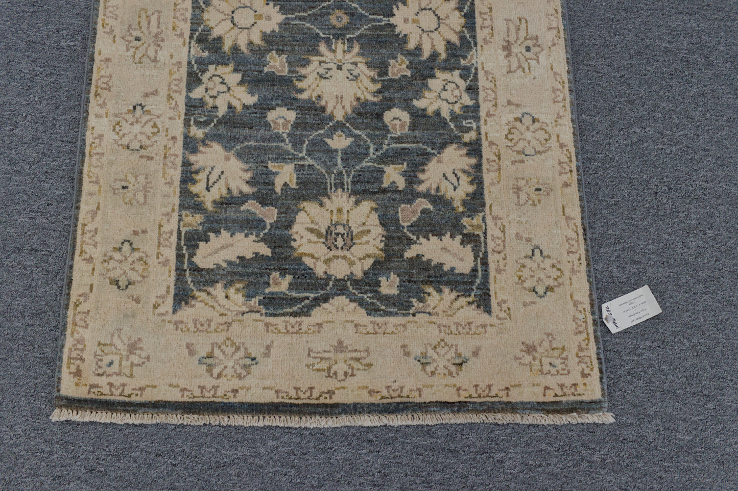 Charcoal Chobi 3X4 Handmade Wool Rug # 10548