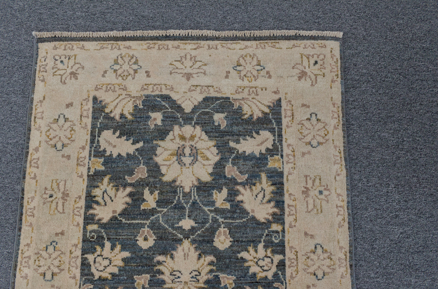 Charcoal Chobi 3X4 Handmade Wool Rug # 10548