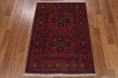 Khal Mohammadi Red 3X4 Handmade Wool Rug # 11974