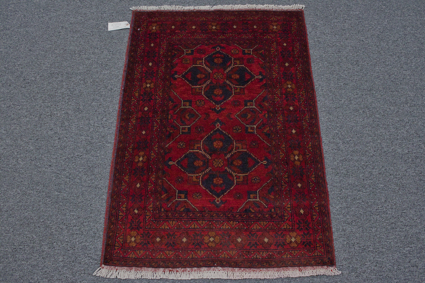 Khal Mohammadi Red 3X4 Handmade Wool Rug # 11974