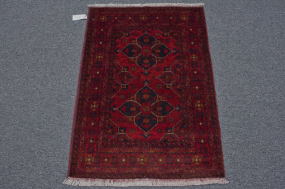 Khal Mohammadi Red 3X4 Handmade Wool Rug # 11974