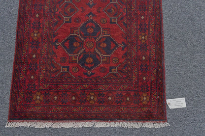 Khal Mohammadi Red 3X4 Handmade Wool Rug # 11974