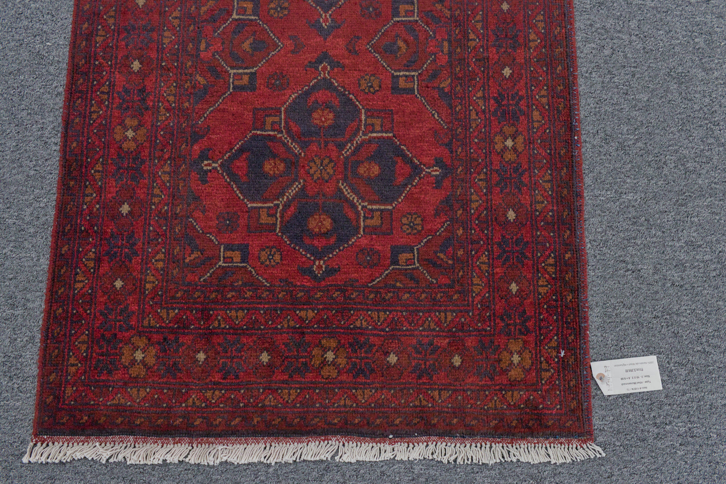 Khal Mohammadi Red 3X4 Handmade Wool Rug # 11974