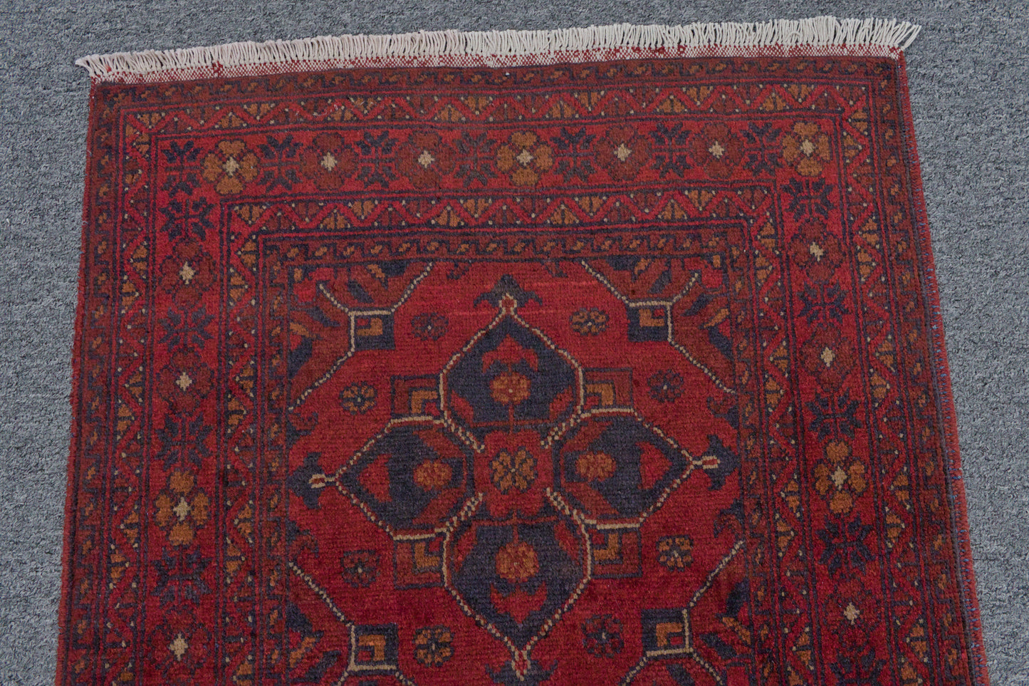 Khal Mohammadi Red 3X4 Handmade Wool Rug # 11974