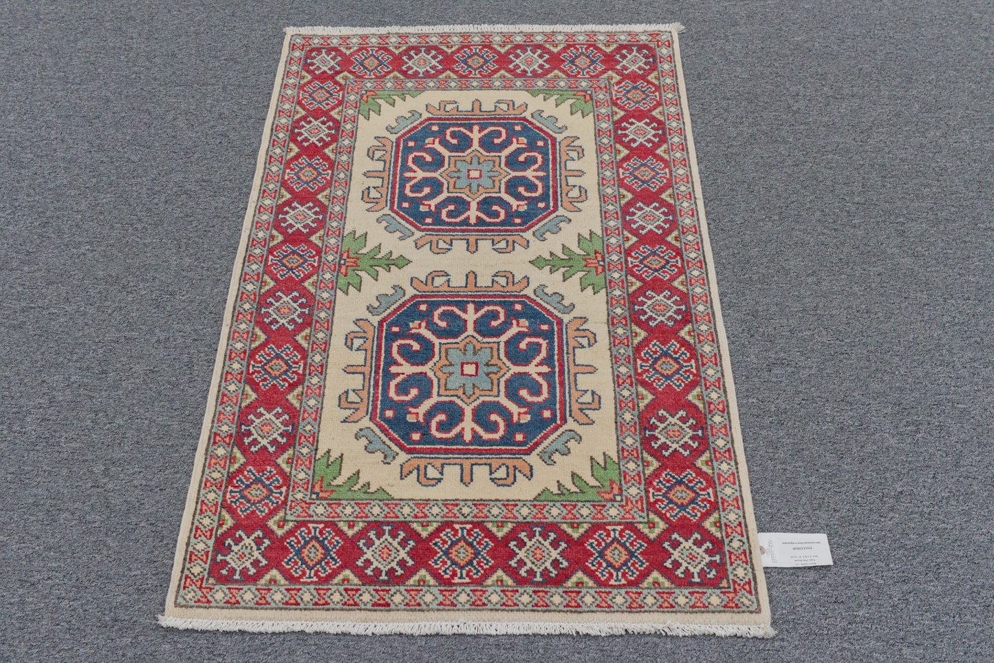 3X4 Kazak Handmade Wool Rug # 13354