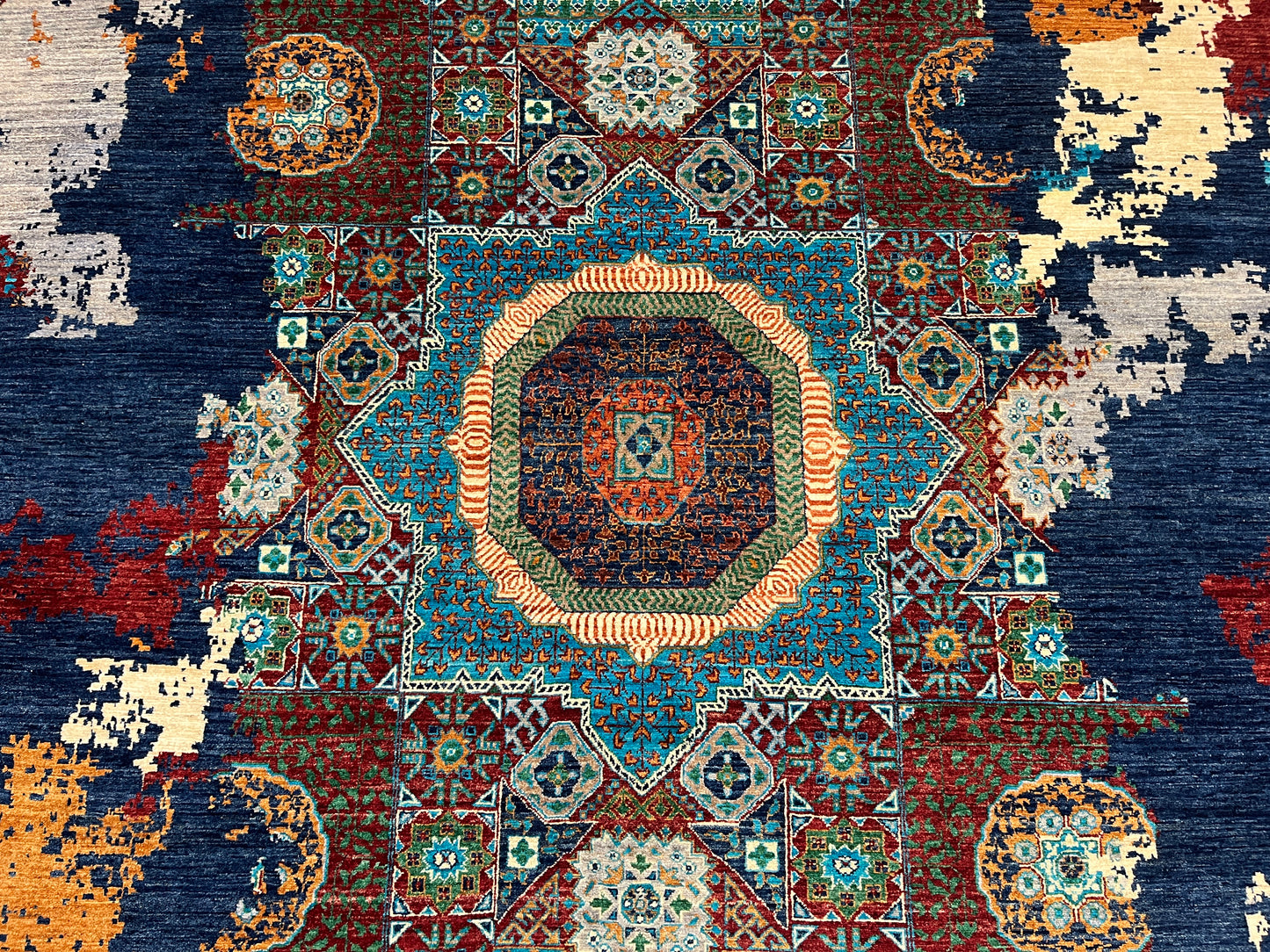 8X10 Mamluk Multicolor Handmade Wool Rug # 14709