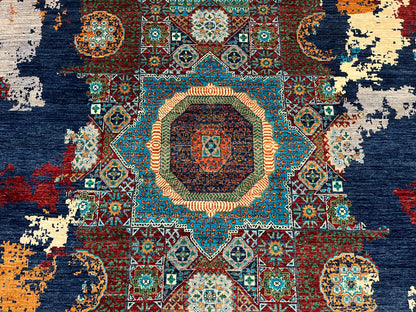 8X10 Mamluk Multicolor Handmade Wool Rug # 14709