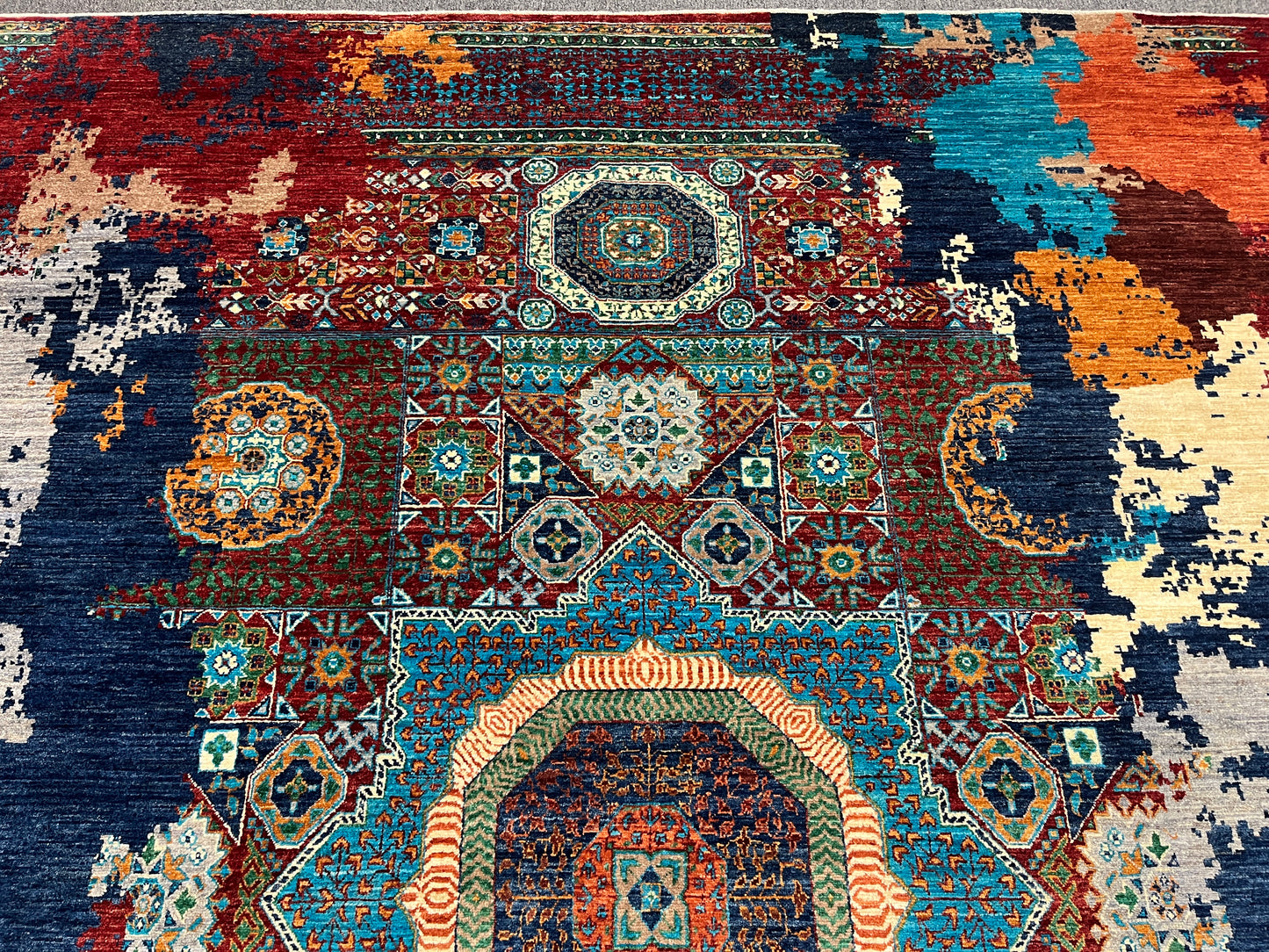 8X10 Mamluk Multicolor Handmade Wool Rug # 14709
