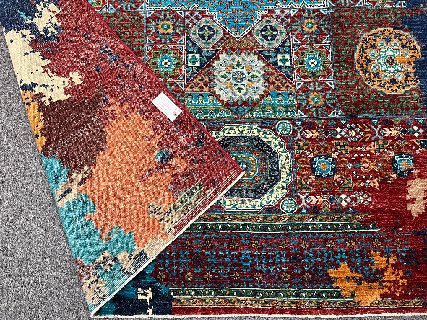 8X10 Mamluk Multicolor Handmade Wool Rug # 14709