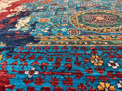 10X14 Mamluk Multicolor Handmade Wool Rug # 14708