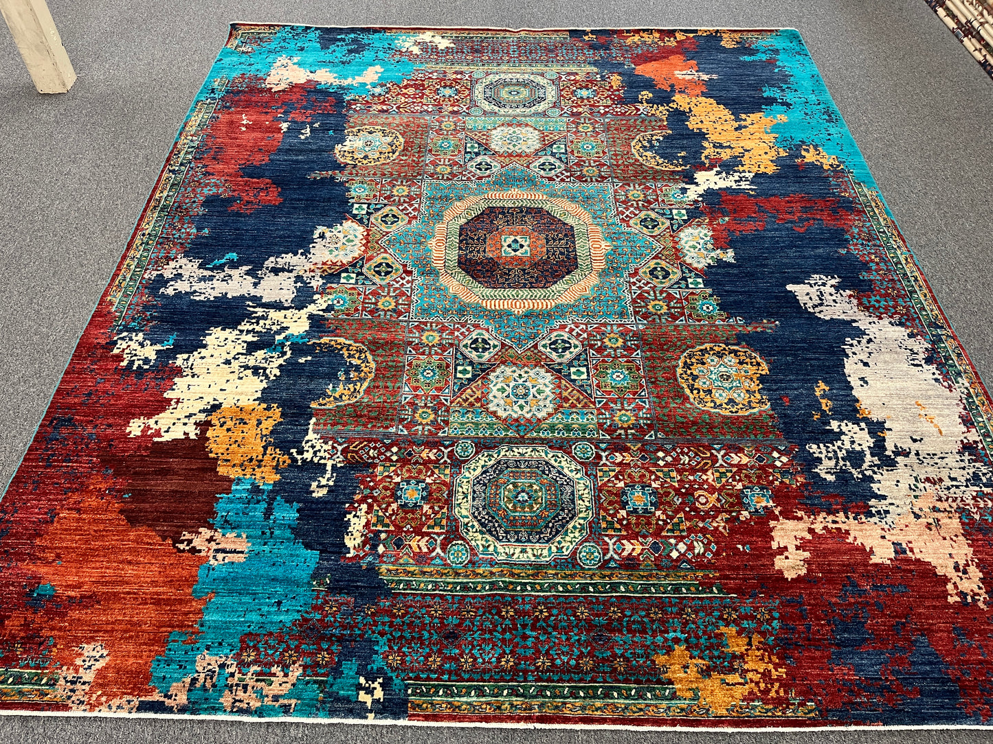 8X10 Mamluk Multicolor Handmade Wool Rug # 14713