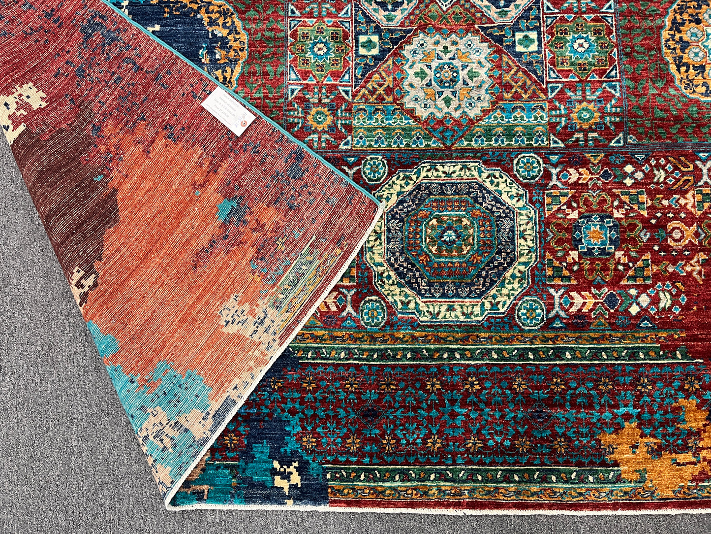 8X10 Mamluk Multicolor Handmade Wool Rug # 14713