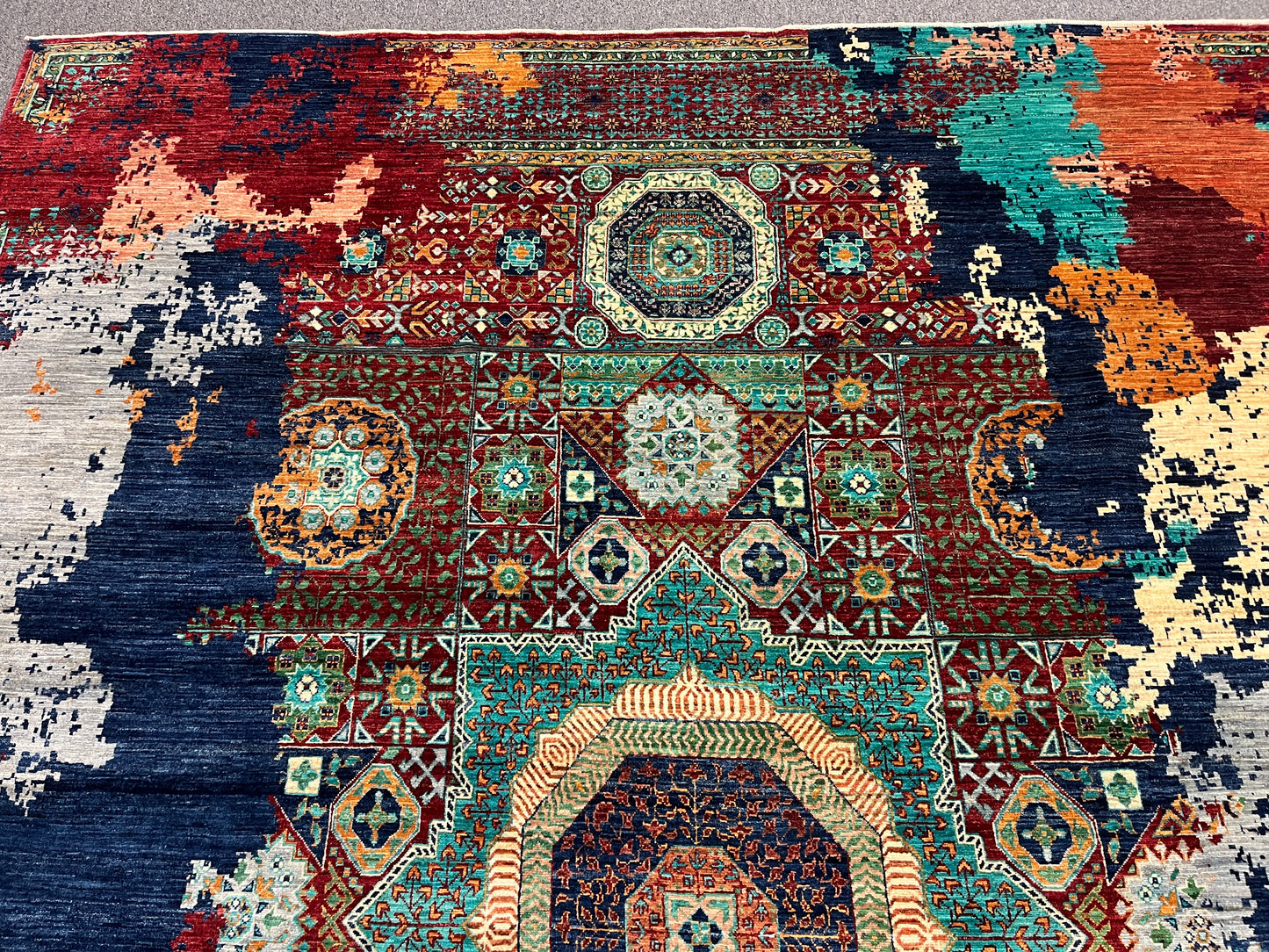 8X10 Mamluk Multicolor Handmade Wool Rug # 14715