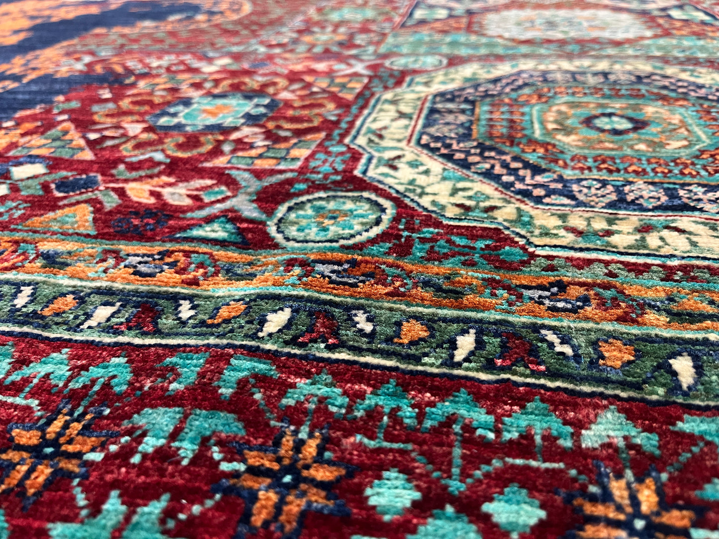 8X10 Mamluk Multicolor Handmade Wool Rug # 14715