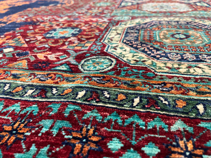 8X10 Mamluk Multicolor Handmade Wool Rug # 14715