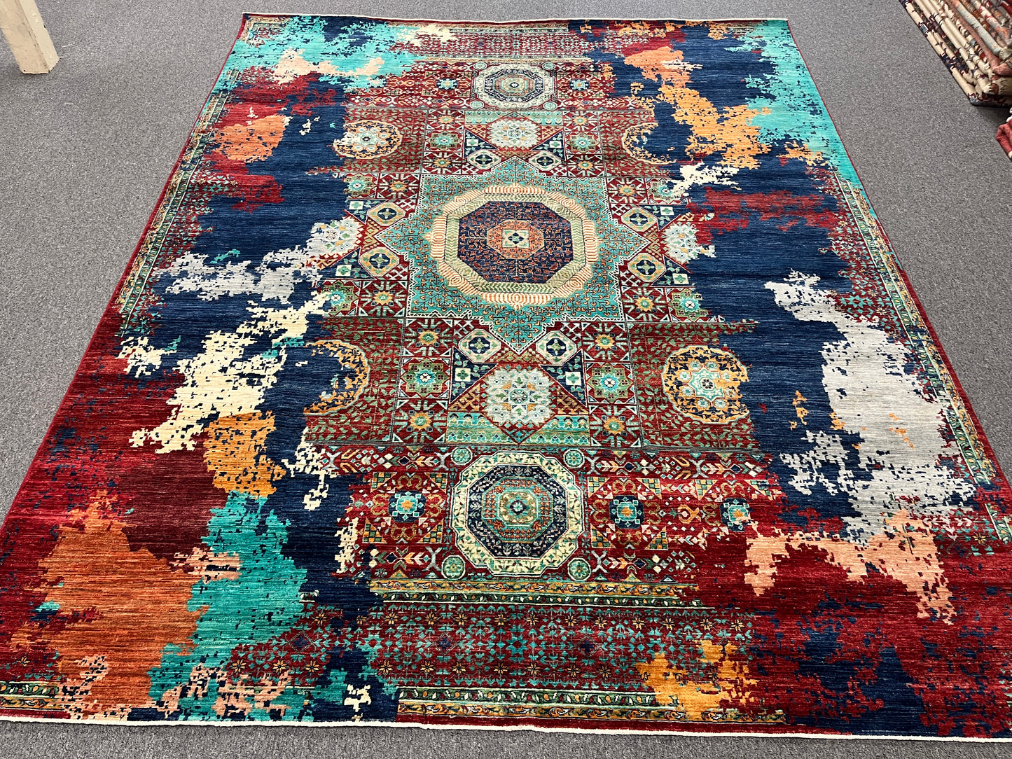8X10 Mamluk Multicolor Handmade Wool Rug # 14715