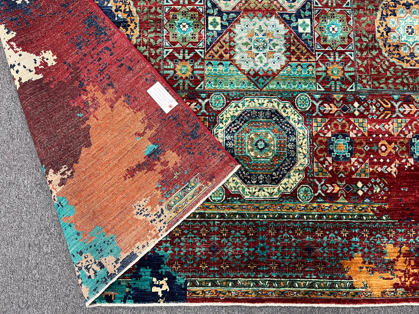 8X10 Mamluk Multicolor Handmade Wool Rug # 14715